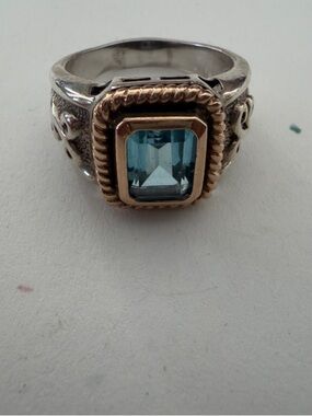 Statement Ring Blue